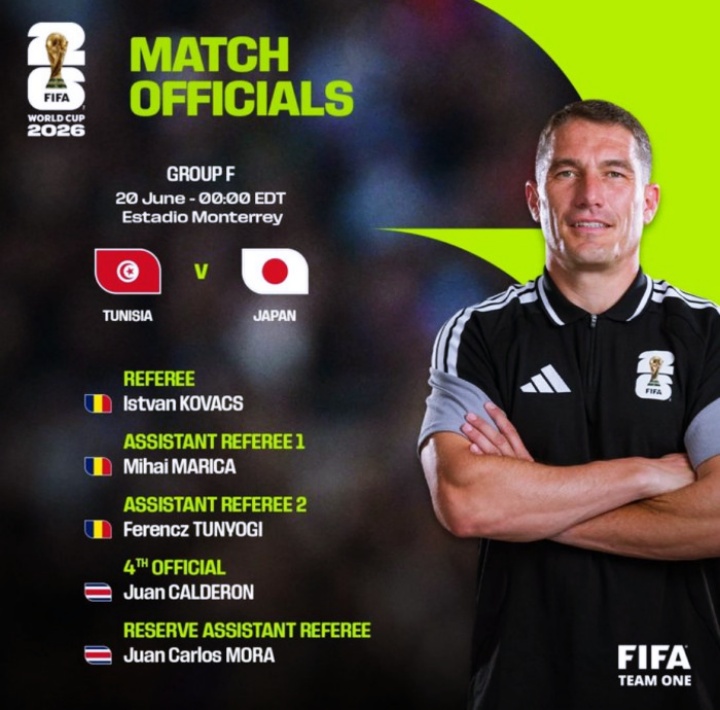 cupa mondiala 2026 kovacs istvan tunisia japonia